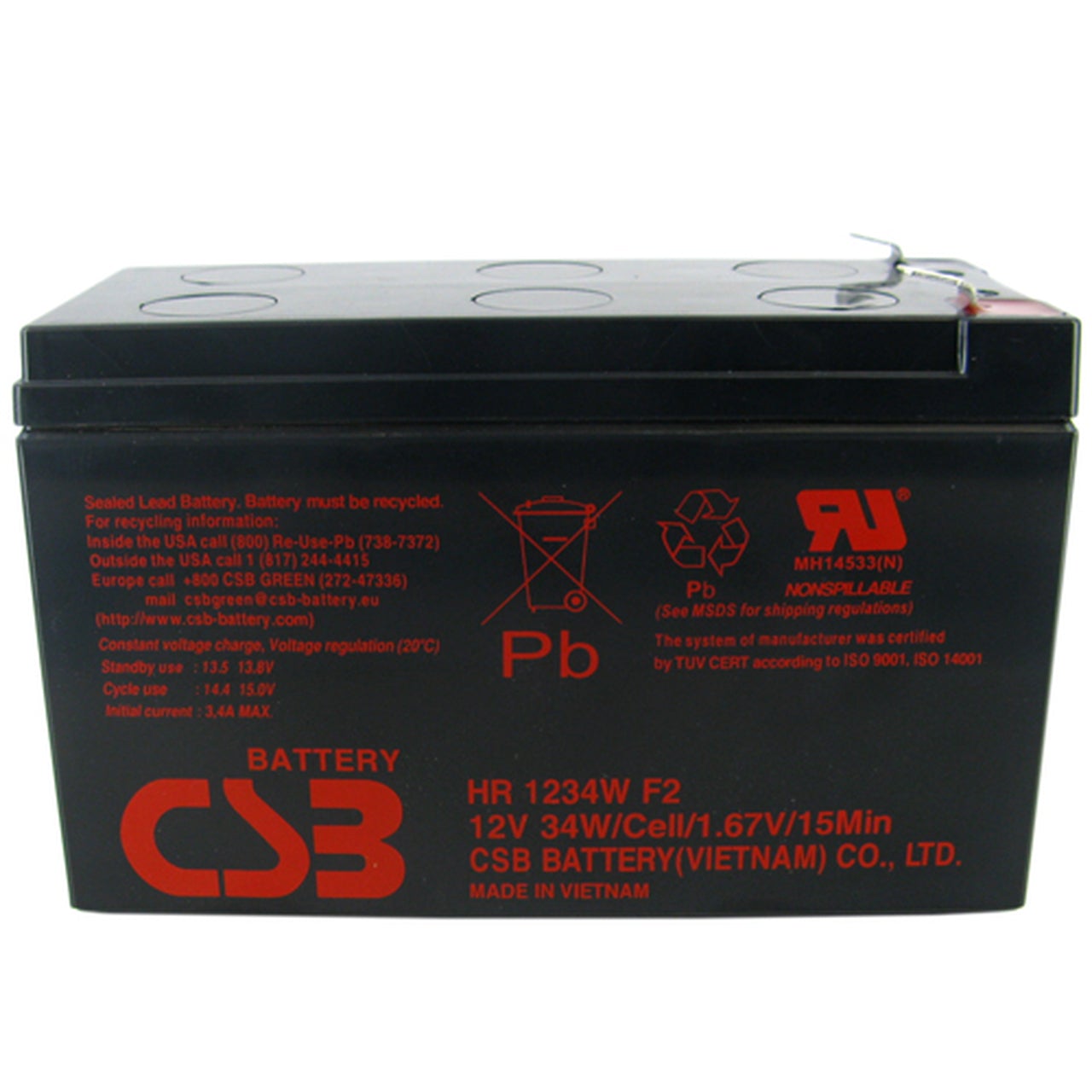 BATTERY, SEALED LEAD-ACID 6-CELL 12V 34W Information Technology DEX
