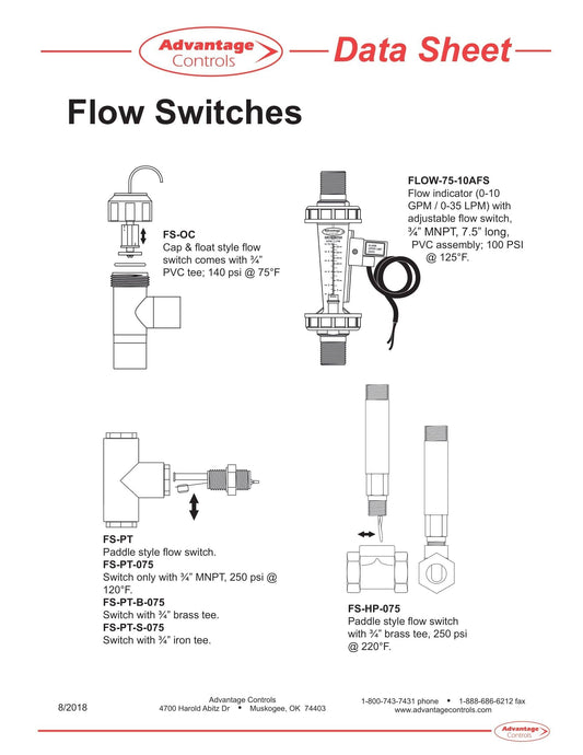 FLOW SWITCH
