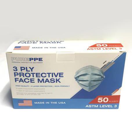 3-Ply Level 3 Face Mask $0.18 (Case of 2,000) - DEX