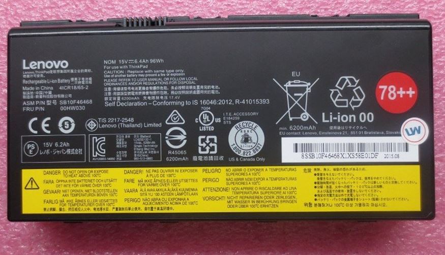 BATTERY External,8c,96Wh,LiIon,SMP Information Technology DEX 