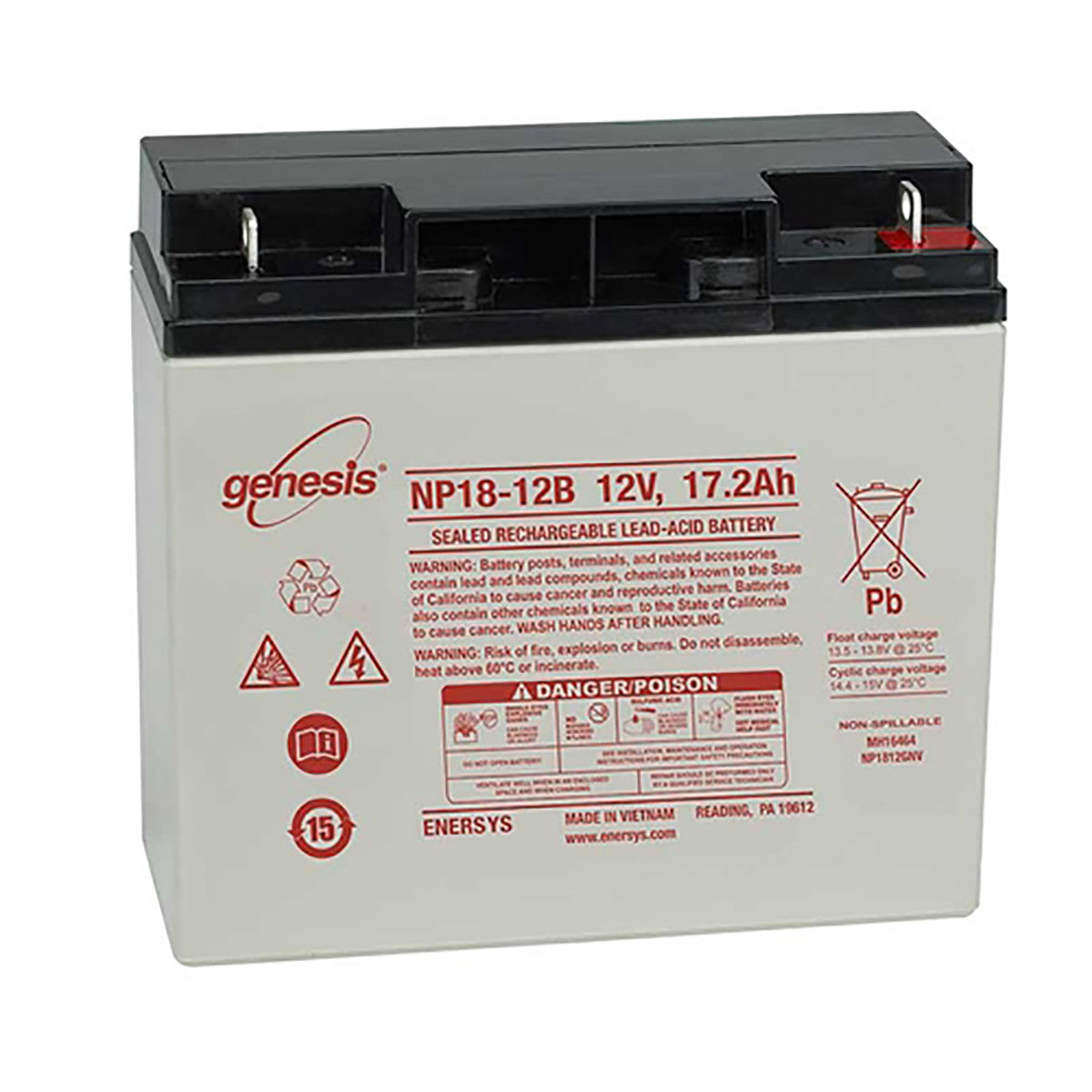 BATTERY KIT, 2 X NP18-12BFR Medical DEX 