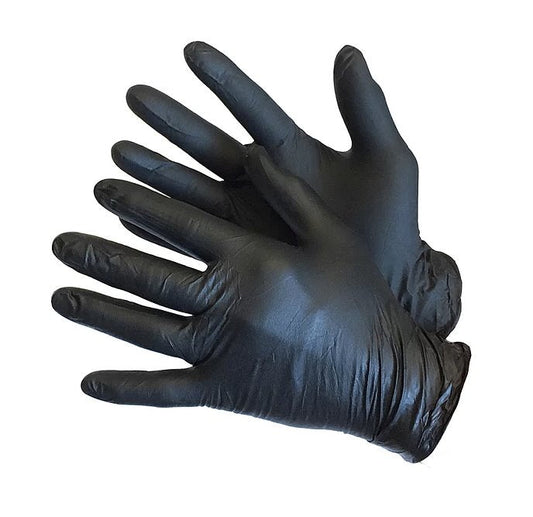 Medical Chemotherapy Nitrile Gloves 6 Mil Black $0.42 (Box of 100) - edexdeals