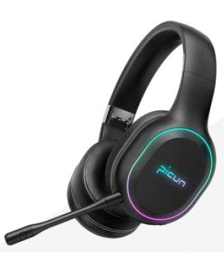 Picun Headphone, Mic, Noise Isolation, Deep Bass, RGB, Work, Gaming - edexdeals