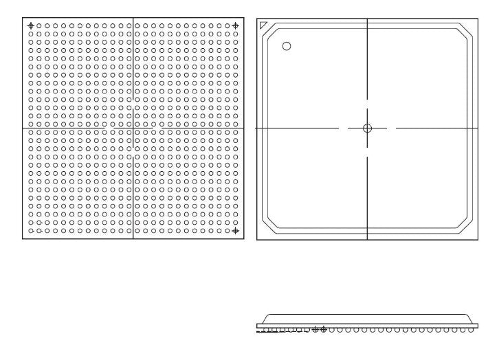 Xilinx Field Programmable Gate Array - FPGA - part # XC3S1400A-5FGG676C chips & semiconductors Xilinx 