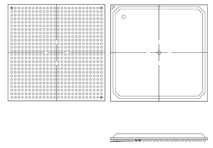 Xilinx Field Programmable Gate Array - FPGA - part # XC3SD1800A-4FGG676I chips & semiconductors Xilinx 